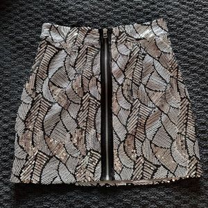 BEDO Sequin Mini Skirt Small